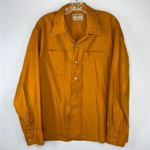Marshall Fields & Company Viyella Yellow Hook & Loop Wool Blend Button Up RARE